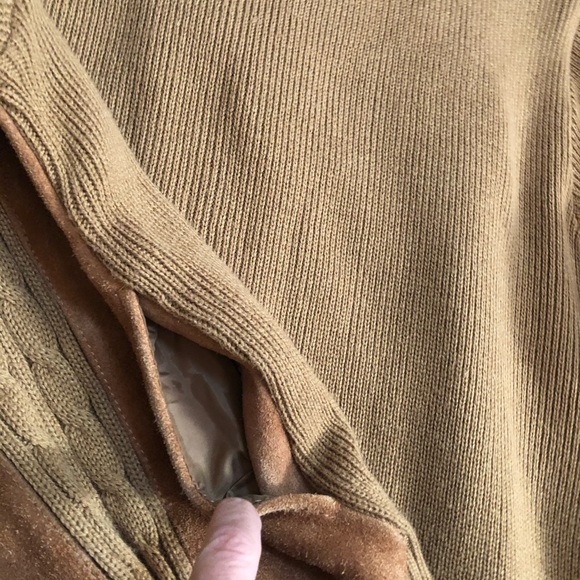 VTG Hill & Archer | Genuine Suede Knit Pull over - Picture 5 of 7